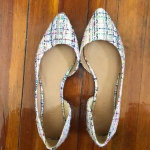 Mixed Tweed Classic d’Orsay Flats